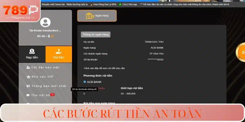 Hướng dẫn thao tác rút thưởng hiệu quả