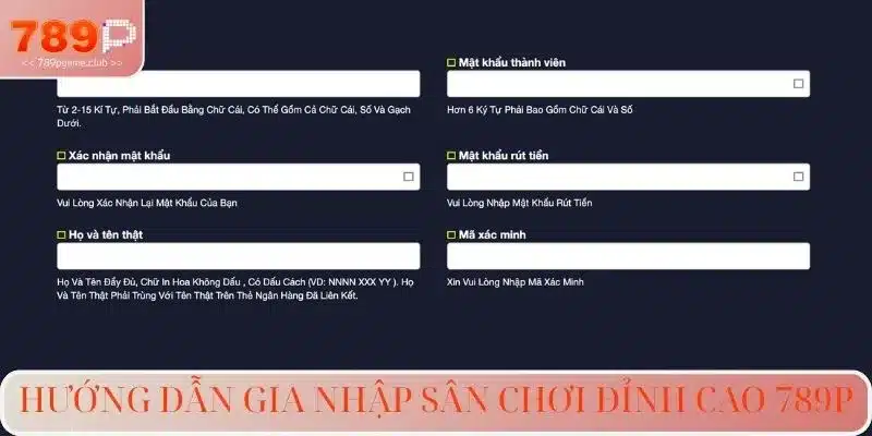 Hướng dẫn gia nhập sân chơi đỉnh cao 789P