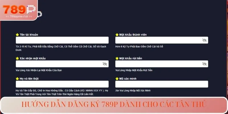 Hướng dẫn đăng ký 789P dành cho các tân thủ
